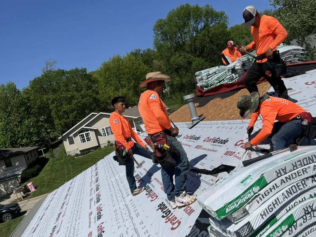 Triumph Crew shingles on residential home.